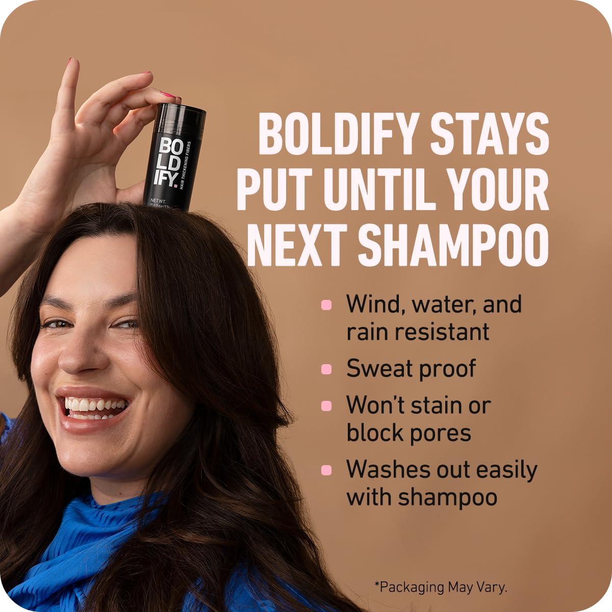 BOLDIFY Hair Fibers (56g) - Fill In Thinning and Fine Hair for an Instantly Fuller, Thicker Look - 14 Shades for Women & Men - Auburn