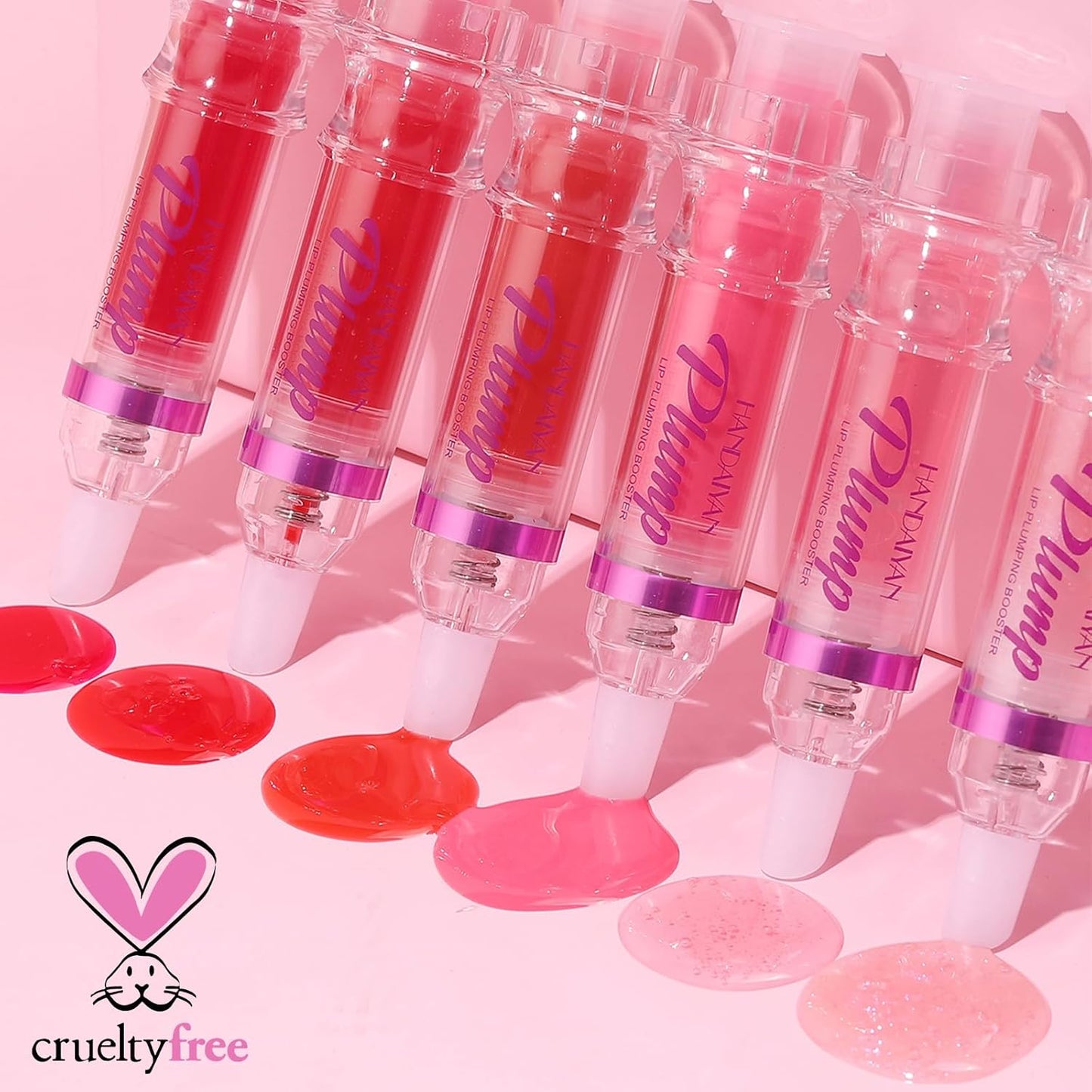 Erinde 3 Colors Lip Plumping Booster, Spicy Lip Plumper Gloss Lip Plumping Oil, Ultra-Hydrating & Nourishing Plump Lip Plumper, Glossy Finish Fuller Natural Lip Gloss for Women Girls