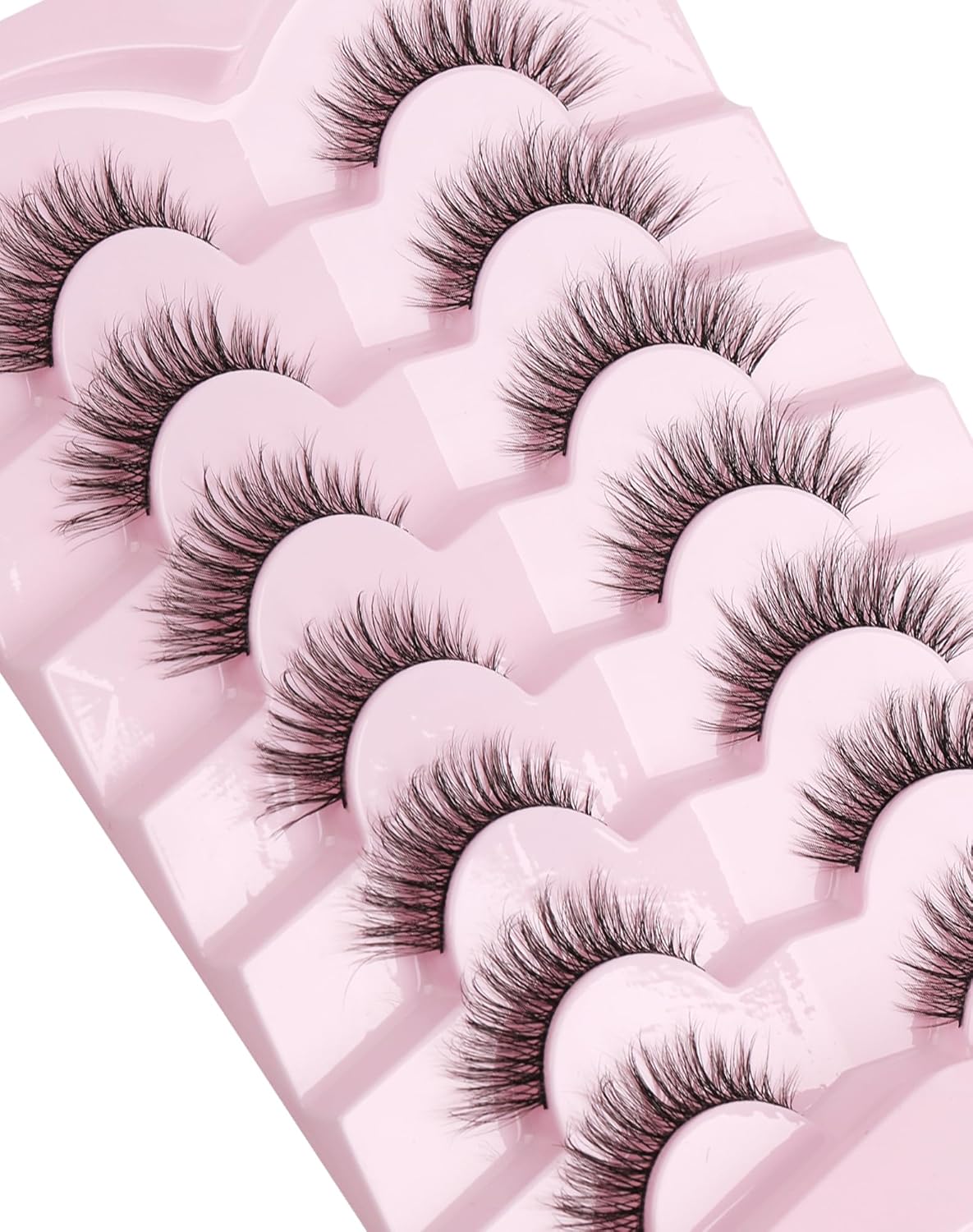 Natural Lashes Mink Natural Eyelashes False Eyelashes Natural Look False Lashes Wispy Eye Lashes Cat Eyelashes Fake Lashes KD02