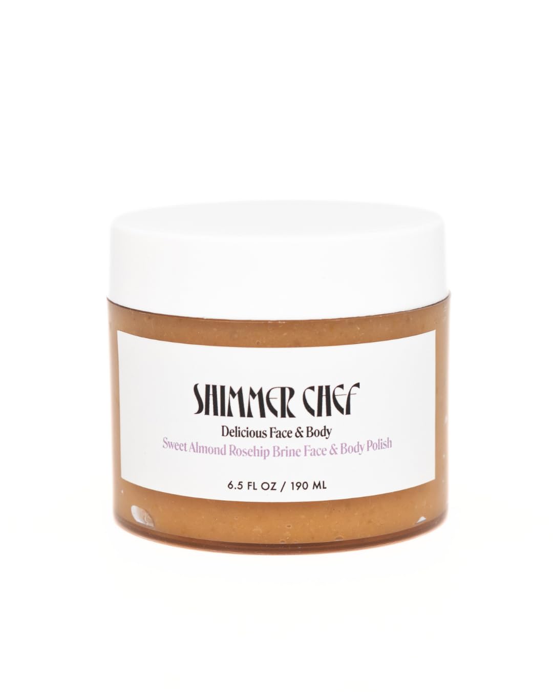 Sweet Almond Rosehip Brine Face & Body Polish | Fusion of Himalayan & Dead Sea Salt, Maple Sugar, Omega 3s & Vitamin E | Reveals Radiance, Elevates Mood with an Exquisite Fragrance 6.5 oz