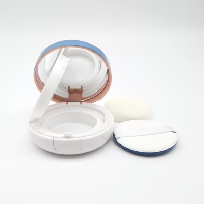 15g Gradient Color Empty Air Cushion Puff Case Container Liquid Foundation Compact Container BB CC Cream Box Makeup Cosmetic Cream Case with Powder Puff, Makeup Tools