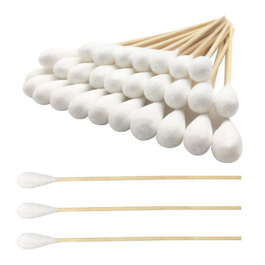 6 Inch Long Cotton Swabs (Large Size) 600pcs for Pets, Gun Cleaning or Makeup