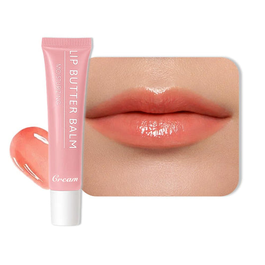 Summer Hydrating Lip Butter Balms Lip Gloss,Natural Vegan Lip Balm Tinted for Instant Moisture,Shine,Hydration Sheer-Tinted,Soothes & Softens Dry Lips,Bálsamo labial hidratante 05#Cream (0.5 FlOz)