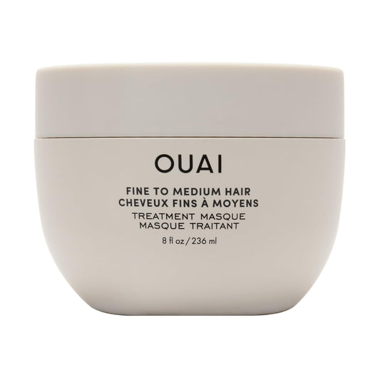 OUAI Fine to Medium Hair Treatment Masque - Hydrating Hair Mask to Help Repair Strands & Increase Shine - With Shea Butter, Keratin and Panthenol - Paraben, Phthalate & Sulfate Free (8 Fl Oz)