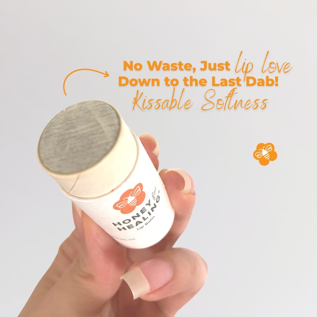 Manuka Honey Lip Balm 15+ UMF – Ultra-Hydrating Formula with Beeswax, Castor Oil & Organic Coconut Oil | 12+ Hour Moisture | Eco-Friendly Recyclable Tube | 0.25 oz / 7 g (Soft Peach)