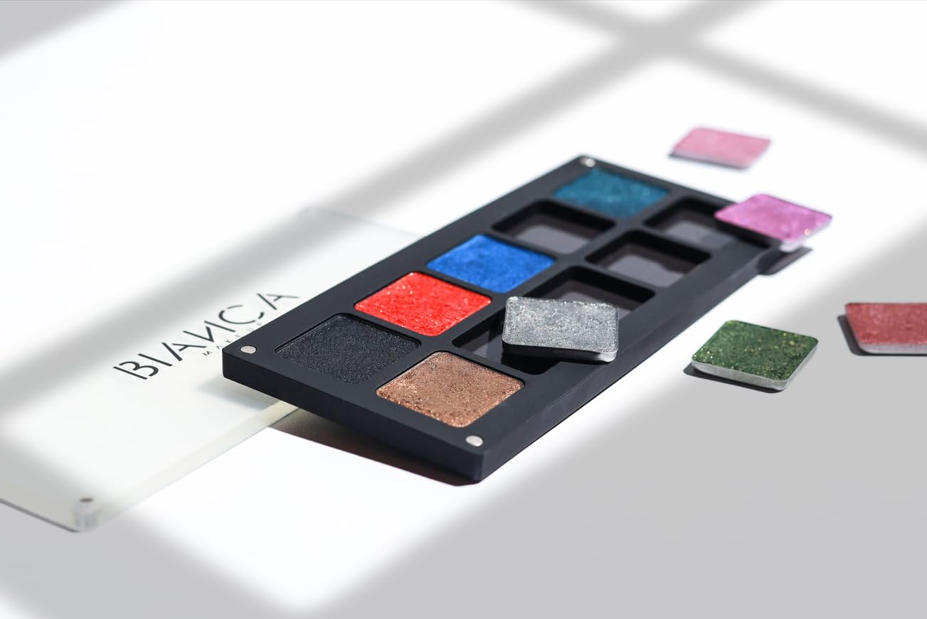 Chromatic Eye Shadow Palette 10 Shades | Multichromatic Finish | High Pigmentation and Long Lasting | Creamy Formula with Hyaluronic Acid | Magnetic Case (Chromatic 3)