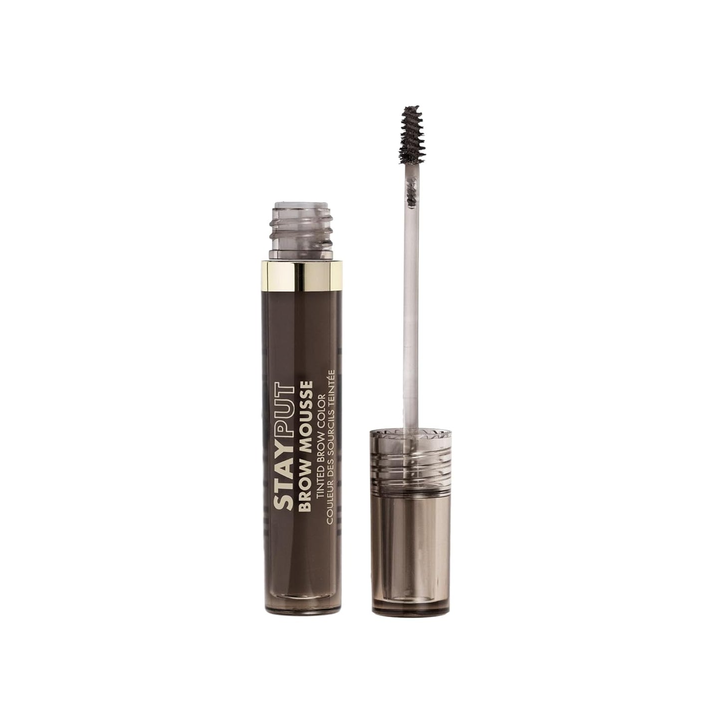 Milani Brow Tint- Stay Put Tinted Brow Mousse, Nourishing, High-Pigment infused with Shea Butter, Jojoba Seed Oil & Panthenol Vitamin B5 - Brown Black