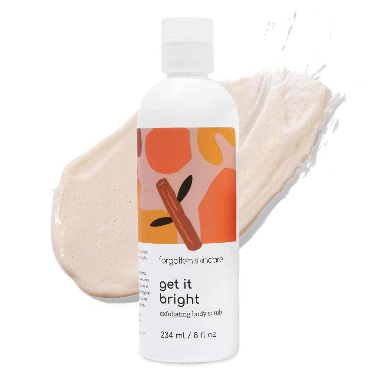 Get It Bright Exfoliating Body Scrub with Glycolic Acid & Pumice for Dark Armpits, Bikini Area, KP Bumps, Rough Skin – Daily AHA Polish to Smooth, Soften & Prep Sensitive Areas