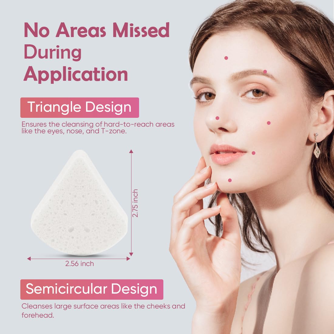 AIDEA 96Count Compressed Facial Sponges White, Reusable Makeup Remover Pads, Travel Essentials, Face Cleansing Pads, Natural Cellulose Cosmetic Spa Sponges for Facial Cleansing, Exfoliating Pads