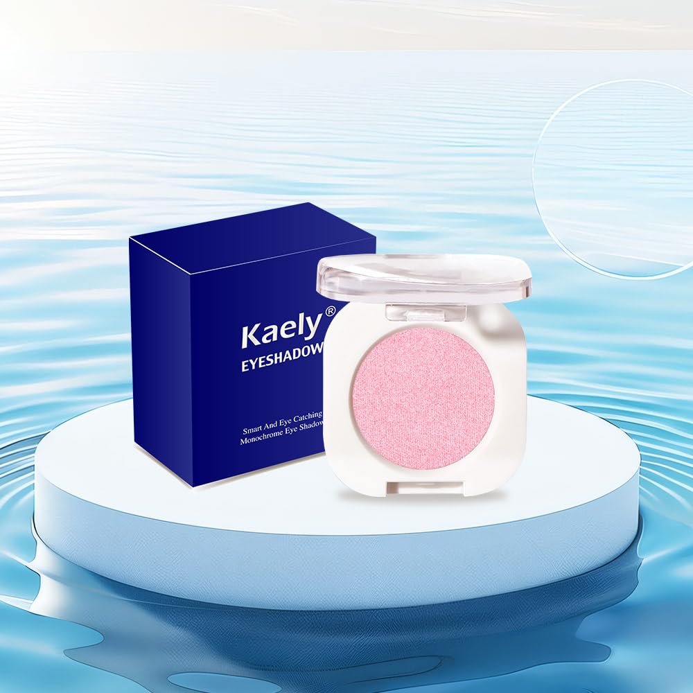 Single Glitter Shimmer Sparkle Eye shadow Palette Makeup, Pink Shimmer Eyeshadow for Women, Pigmented Waterproof Sombras Para Ojos, Vegan, Talc, Paraben & Cruelty Free, 29