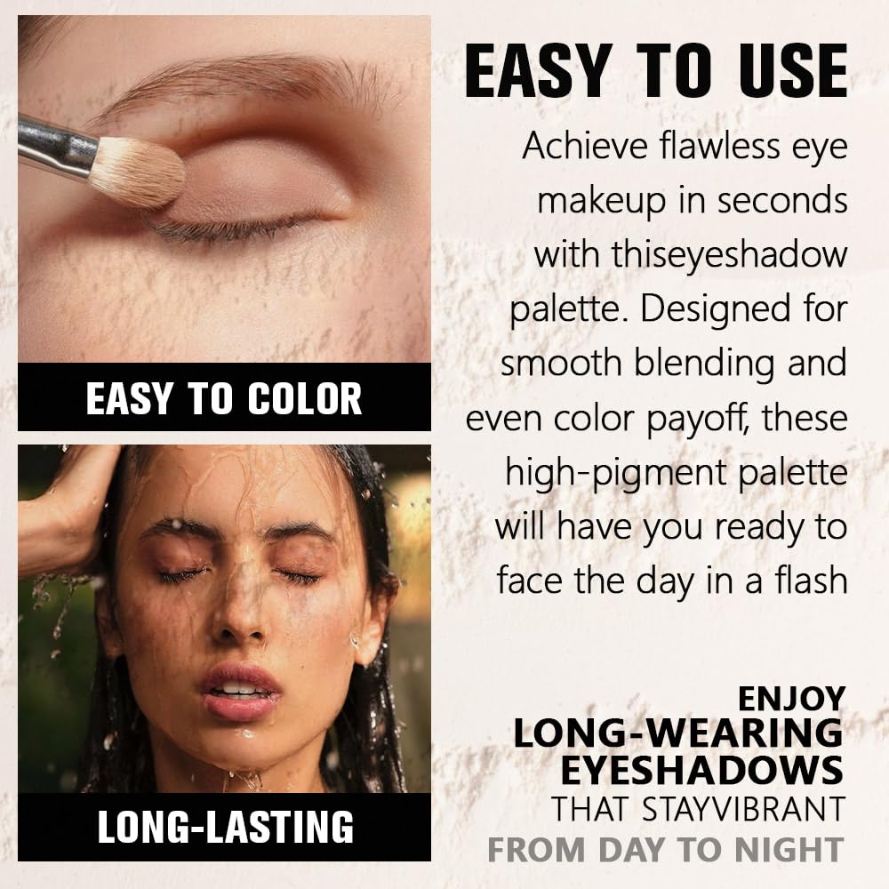 Single Glitter Shimmer Sparkle Eye shadow Palette Makeup, Light Brown Glitter Eyeshadow for Women, Pigmented Waterproof Sombras Para Ojos, Vegan, Talc, Paraben & Cruelty Free, 09