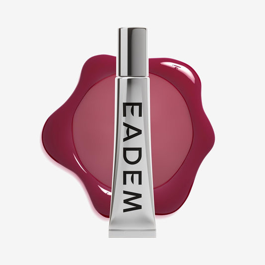 EADEM Le Chouchou Lip Softening Balm, Lip Gloss for Women, Lip Plumper & Lip Mask, Overnight Hydrating & Moisturizing Luxury Lip Balm, 0.5 oz, Bissap Glaze