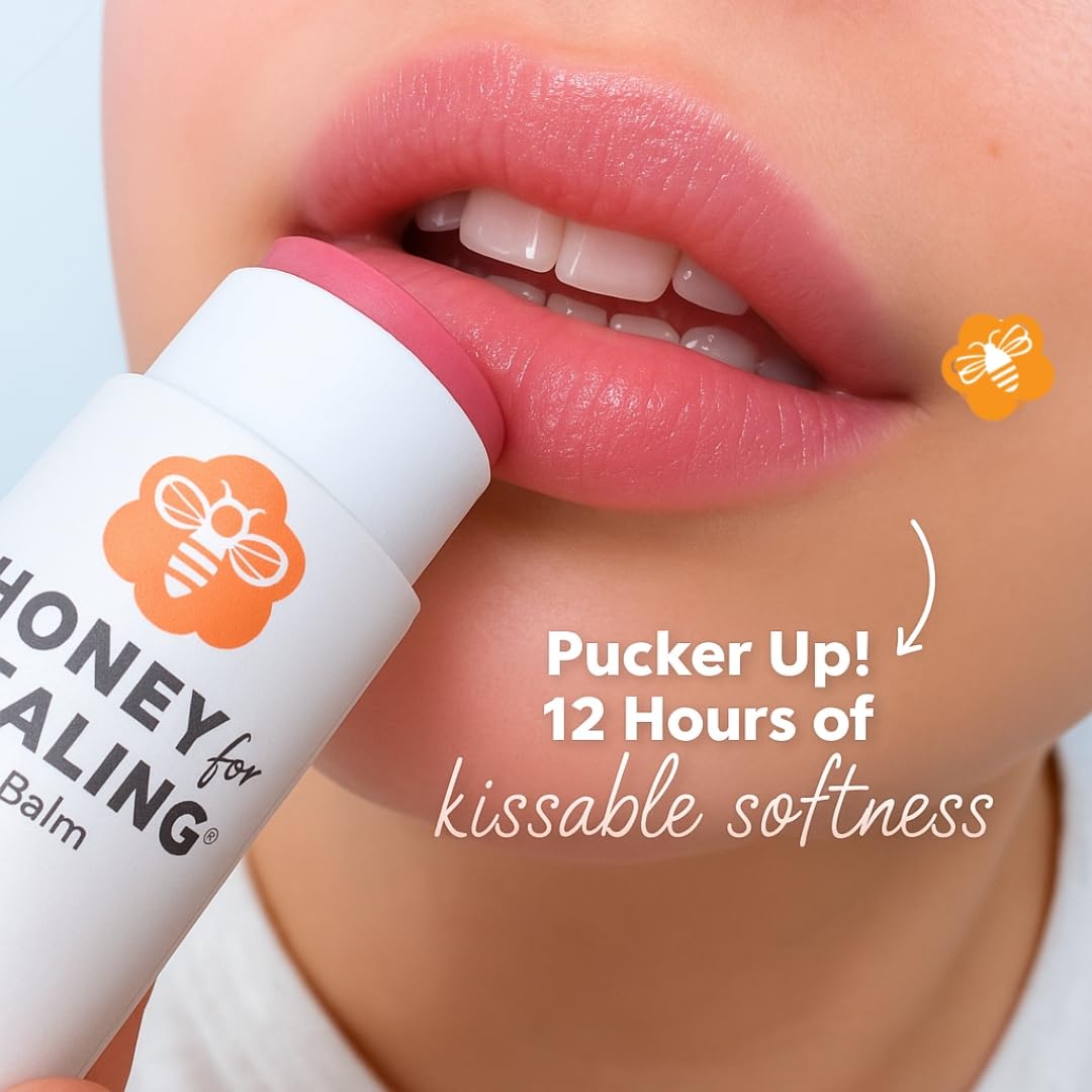 Manuka Honey Lip Balm 15+ UMF – Ultra-Hydrating Formula with Beeswax, Castor Oil & Organic Coconut Oil | 12+ Hour Moisture | Eco-Friendly Recyclable Tube | 0.25 oz / 7 g (Soft Rose)
