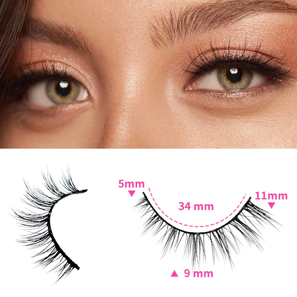 False Eyelashes 48 Pairs Faux Mink Lashes 14mm Wispy Lashes 3D Fluffy Cat Eye Lashes Pack Bulk Wholesale Strip Lashes(style 48-038)
