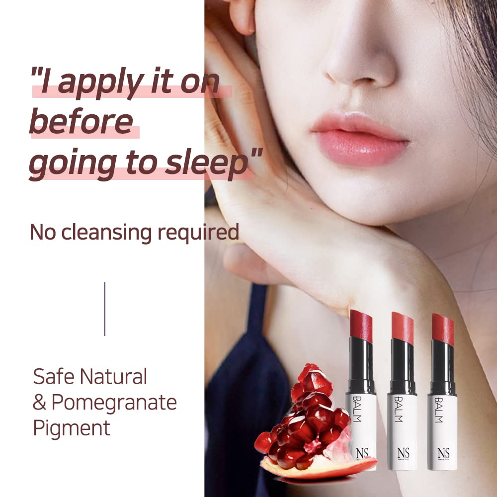 Lux Triple Lip Cure Glossy Balm MUSE (Rose Coral) (0.17oz) 4 million units sold in Korea, Natural Tinted Korean Lip Balm, Petroleum/Paraben Free, Lip Butter,lip balm hydrating