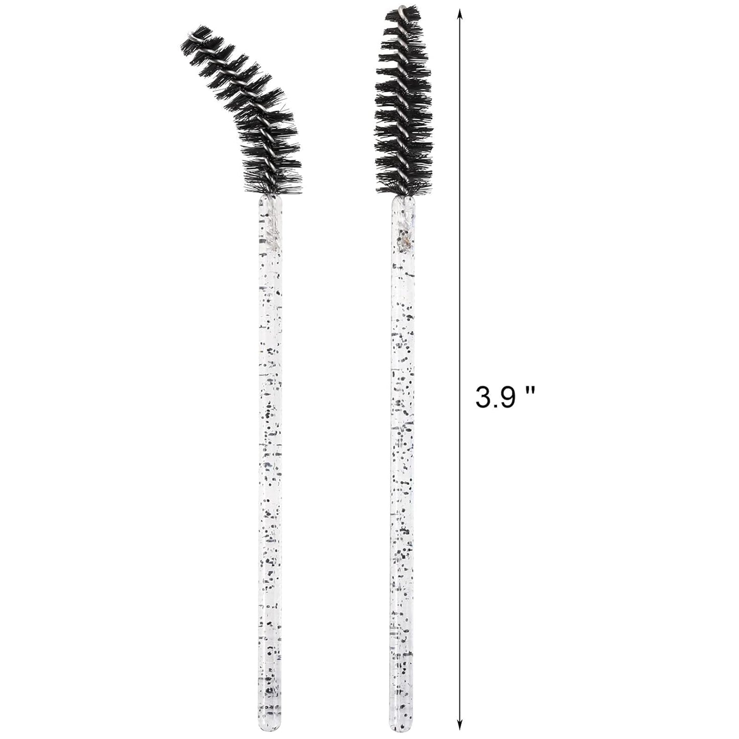 Tbestmax 1000 Disposable Mascara Wands Eyelash Brush Spoolies for Eyebrow Eye Lash Extension Black