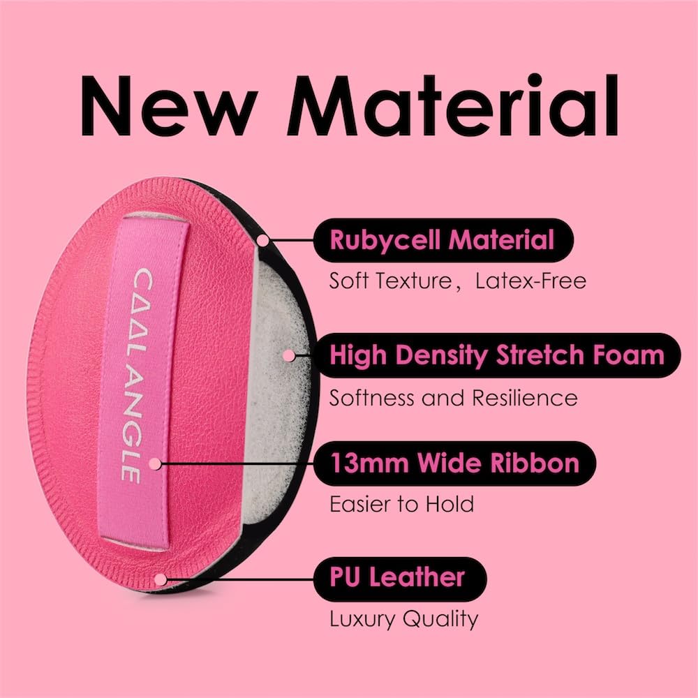 5Pcs Makeup Sponge Latex-Free Soft Blender Sponge Perfect for Liquid Foundation Concealer Cream Powder, Beauty Sponge Gift Set for Long-lasting and Natural Makeup, Pink, Medium