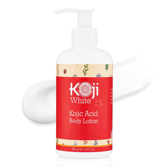 Koji White Kojic Acid Body Lotion – Vegan Moisturizing Lotion for Dry Skin, Hydrating and Nourishing, Paraben-Free, 8.45 Fl Oz