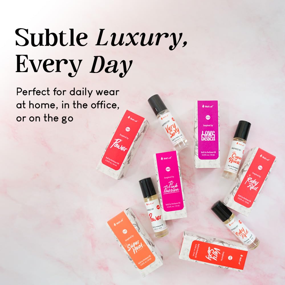 Well's Oil Roll-On Perfume Oil (Victori Secret) | Long-Lasting | Paraben-Free | 0.33 Fl Oz / 10 ml