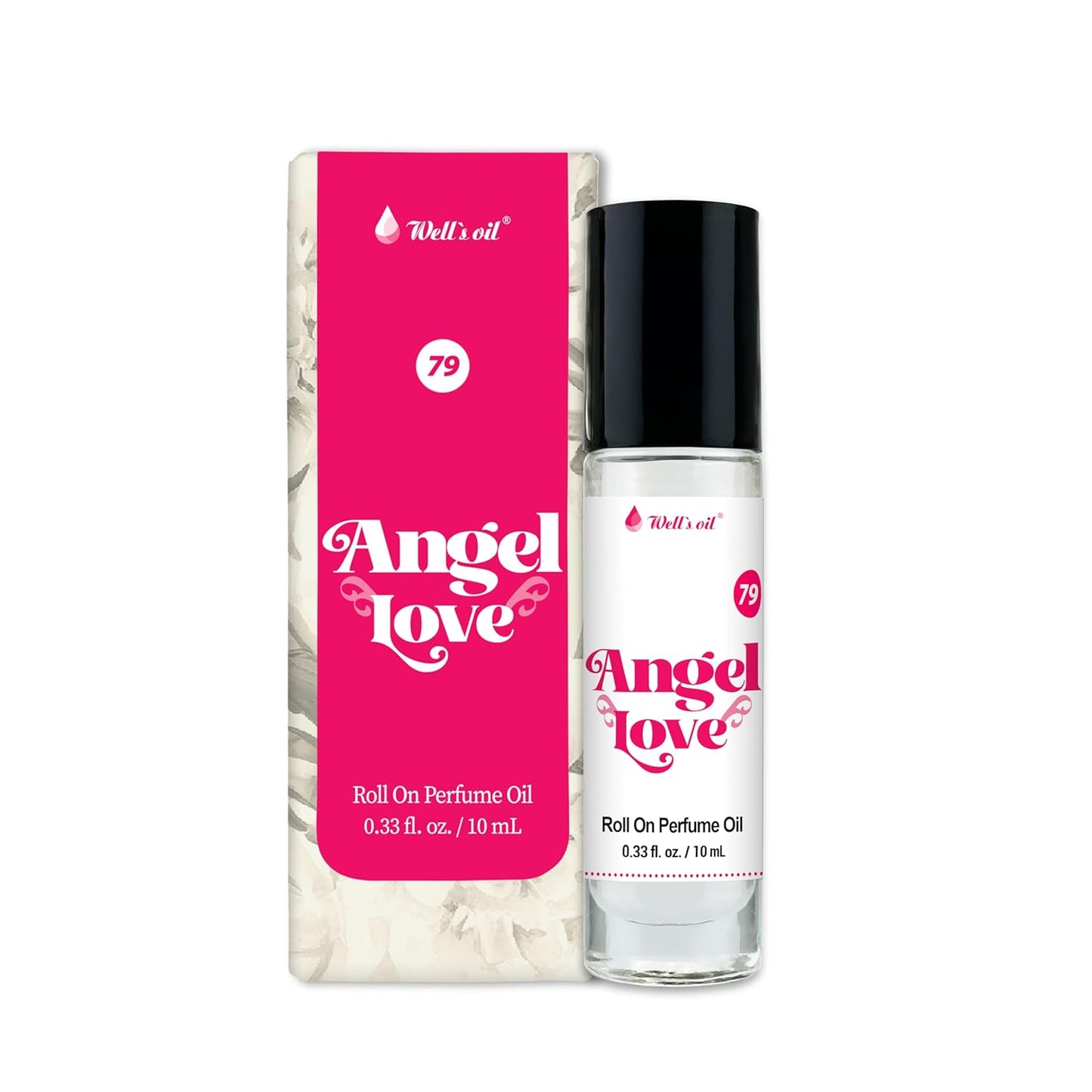 Well's Oil Well's Perfume Oil Roll-On (Angel Love) | 10 ml / 0.33 fl Oz | Clean, Rich, Pure Scent | Alcohol-Free | Oil Based | Long Lasting | Concentrated Roll-on Perfumes for Women and Men