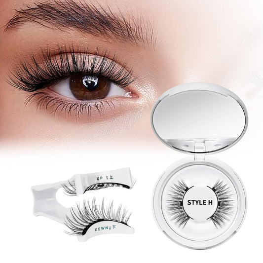 QUEWEL No Glue Needed Eyelashes - Magnetic Lashes Natural Look, Reusable Lashes Kit with Applicator, Easy to Wear and Remove with Instructions