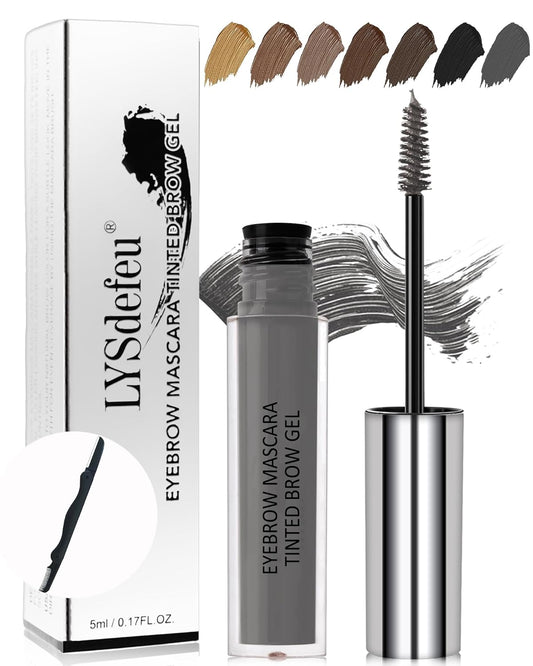 Tinted Eyebrow Gel- 1Pcs Long Lasting Waterproof Grey Tinting Eye Brow Glue,Gray Brow Filler,Brow Fast Sculpt,Fill in Eyebrows and Cover White Hairs,Mother's Day Eye Makeup Gift for Women Mother-#13