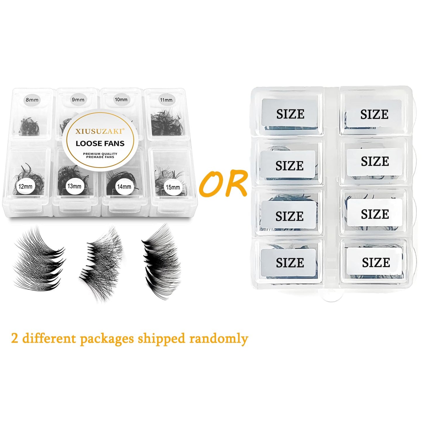 Premade Fans Eyelash Extensions 600 Fans 12D Volume Lash Extensions 0.05 Thickness Eyelash Extension D Curl Premade Lash Fans Mix 8-15mm Fluffy Soft Handmade Loose Fan(600Fans-12D-0.05-D,8-15mm)