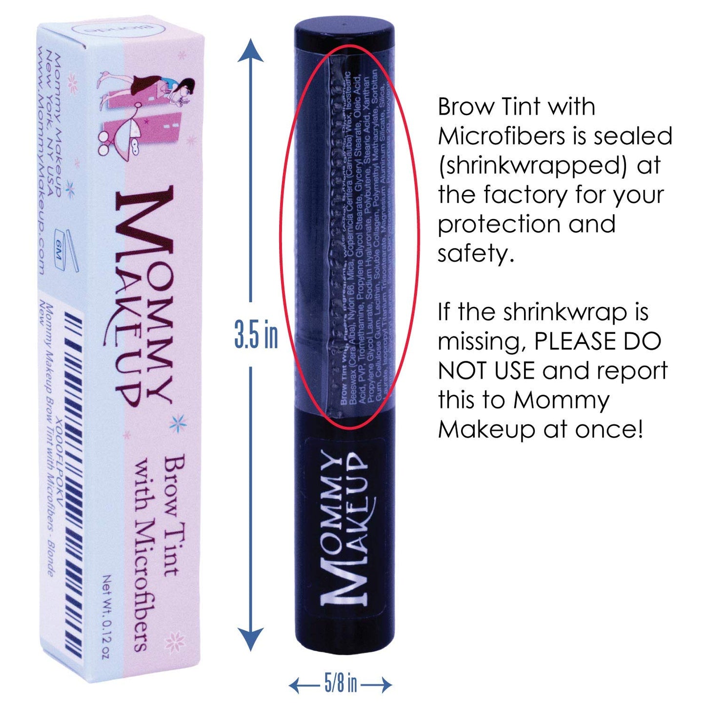 Brow Tint with Microfibers - 4-in-1 Tinted Eyebrow Gel to Groom, Hold, Sculpt & Color Your Brows, Covers Gray Hair - Water Resistant, Clump-Free, Long Lasting (Fawn) by Mommy Makeup