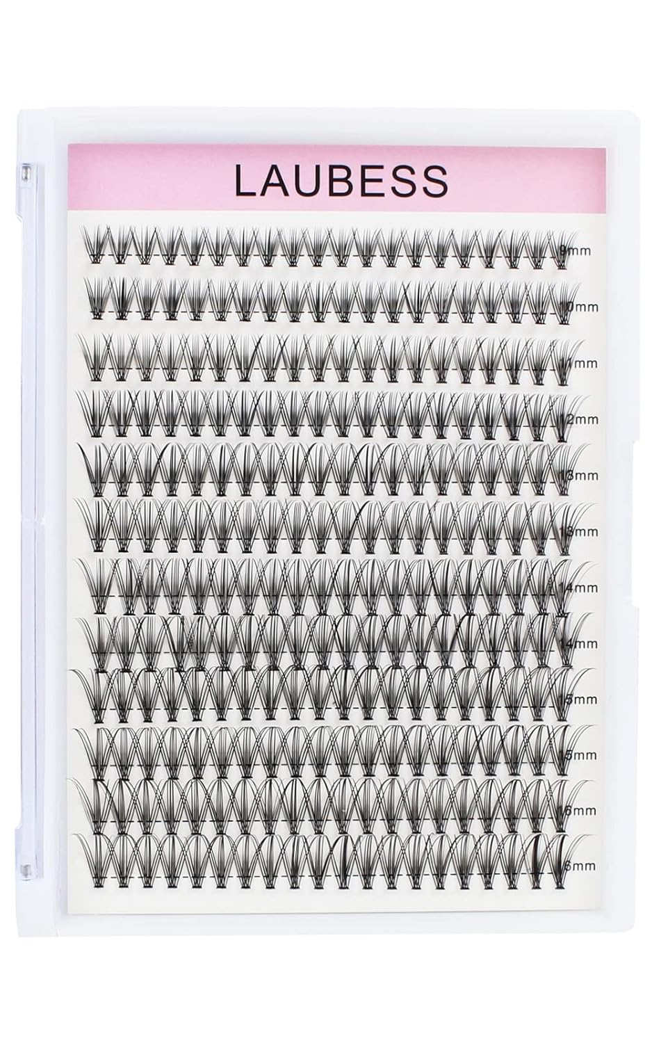 Eyelash Clusters LAUBESS Lash Clusters Individual Lashes Cluster Eyelash Extensions DIY at Home Waterproof Cluster Lashes (20D-0.10C-9-16)