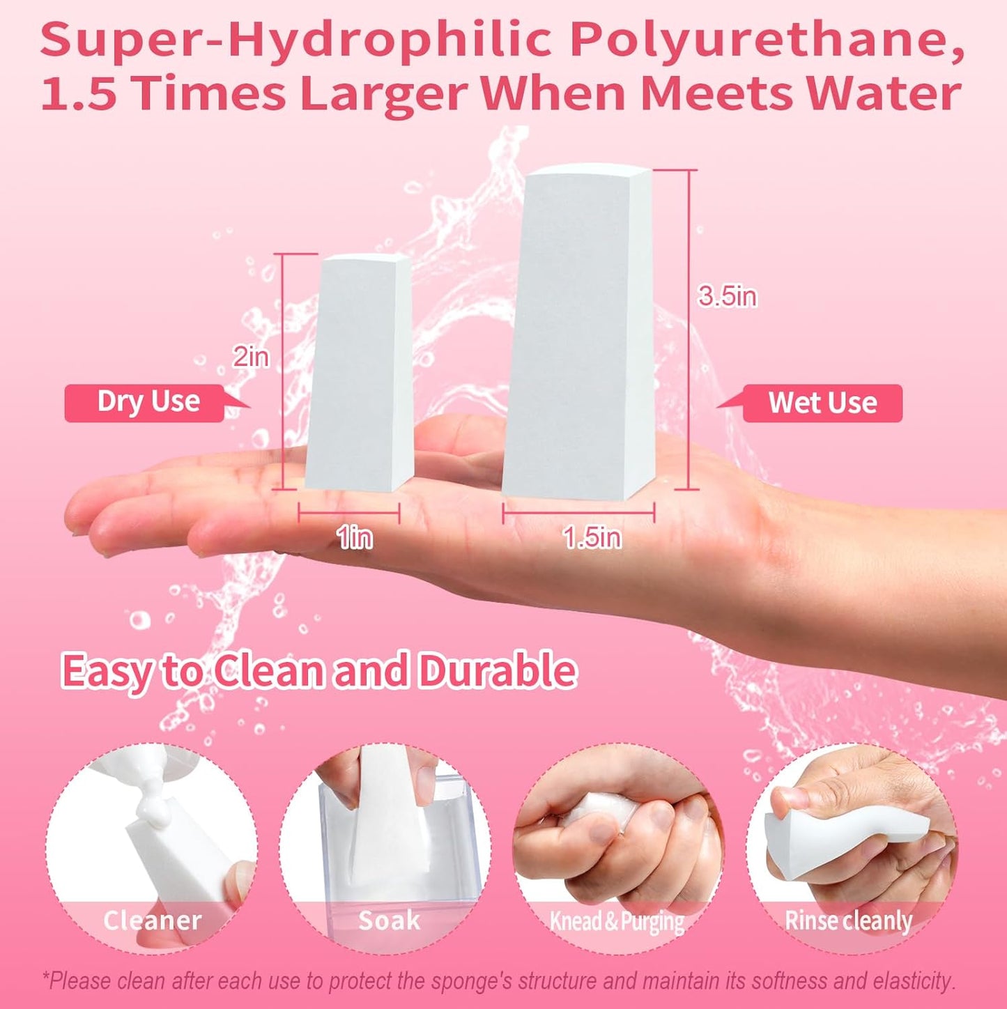 540 Pcs New Makeup Sponges Wedges for Face Foundation, Latex-Free Triangle Cosmetic Make Up Sponge for Flawless Application and Blending, Beauty Blender for All Skin Types with Ten Pouches