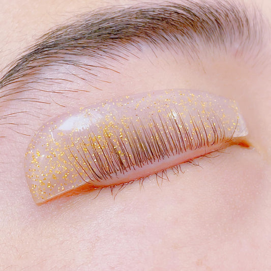 Korean Lash Lift Shields Asian Flat Shields 1mm Thin Lash Lift Pad For NO.1 Perm Soften Eyelashes Lash Lifting Pads For Salon Usage Flatter Rods For Perming Lashes Thoroughly (Gold)