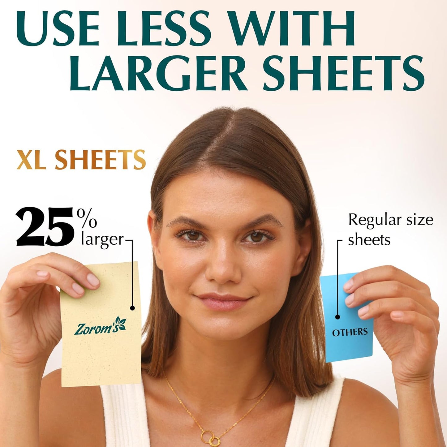 Natural Green Tea Oil Blotting Sheets for Face - 25% Larger Sheets (4.7x3”) - 300 Makeup Friendly Blotting Papers for Face - Easy Dispensing Oil Absorbing Sheets for Face