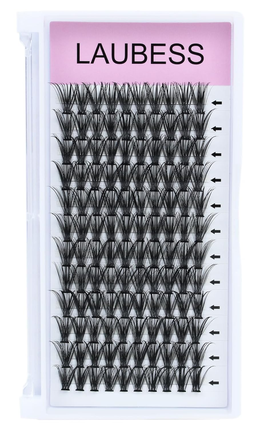 Eyelash Clusters LAUBESS Lash Clusters Individual Lashes Cluster Eyelash Extensions DIY at Home Waterproof Cluster Lashes (40D-D-13)