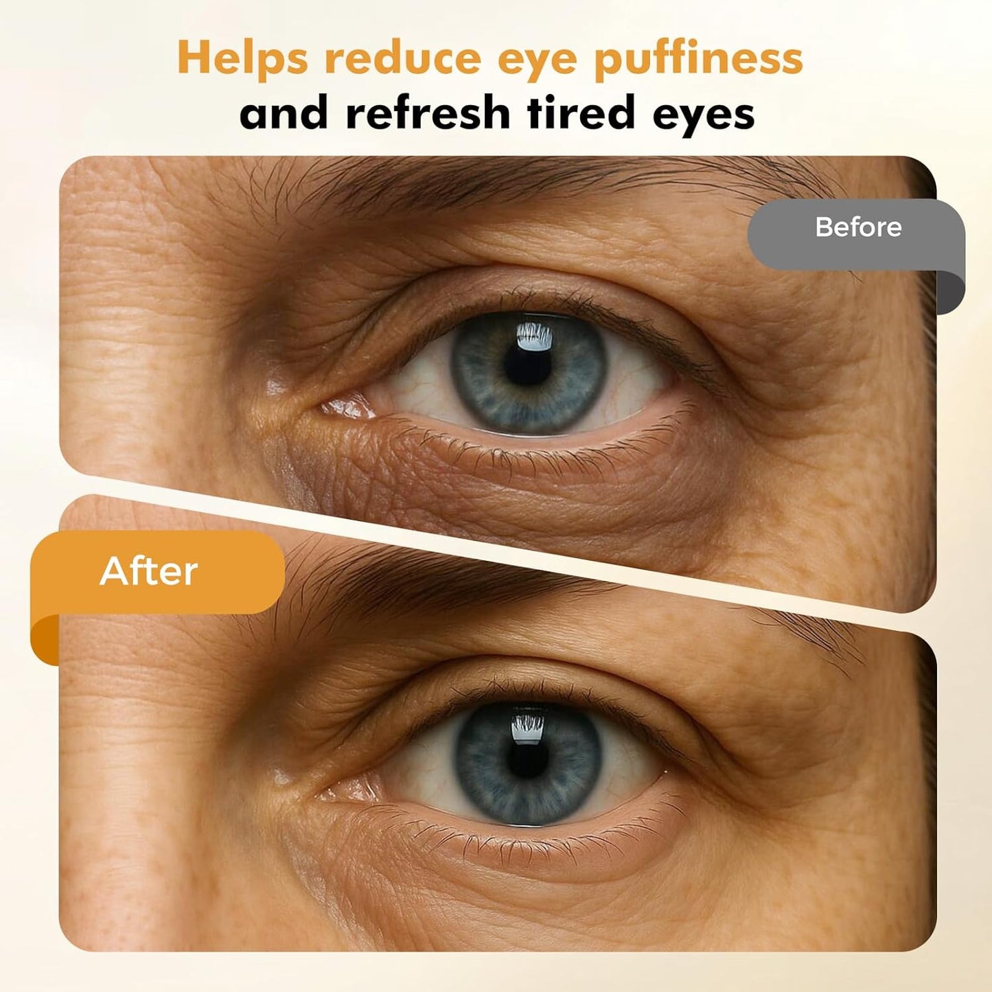 REDLOOK Depuffing Wand - Multi-Mode Cold & Heat Eye with Massager,At Home Face Roller Tool, Beauty Wand for Puffiness Reduction, Dark Circles, and Let The Skin Be Full of Radiance - Silver