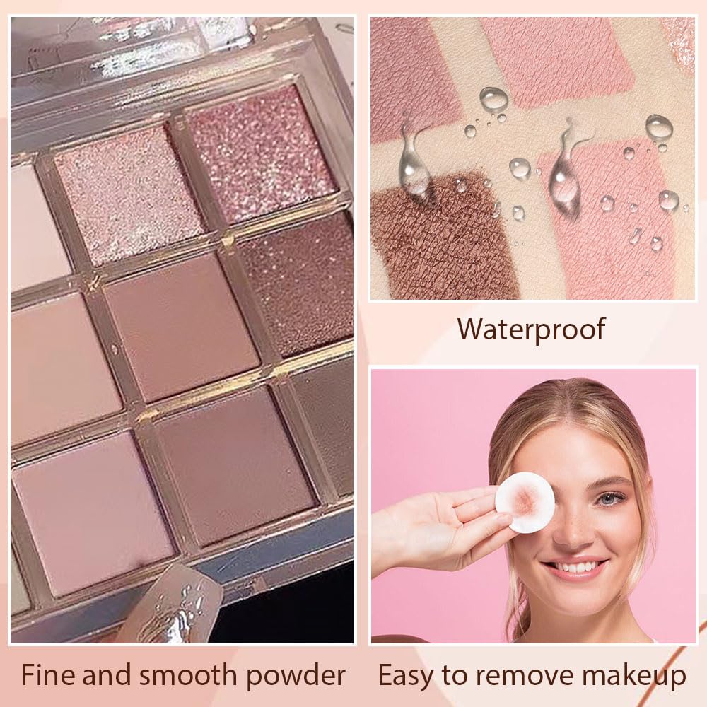 12 Girds Colorful Matte Shimmer Eyeshadow Palette for Eye Makeup,High Pigmented Eye Shadow Primers Powder Palet de sombras de ojos 12-C