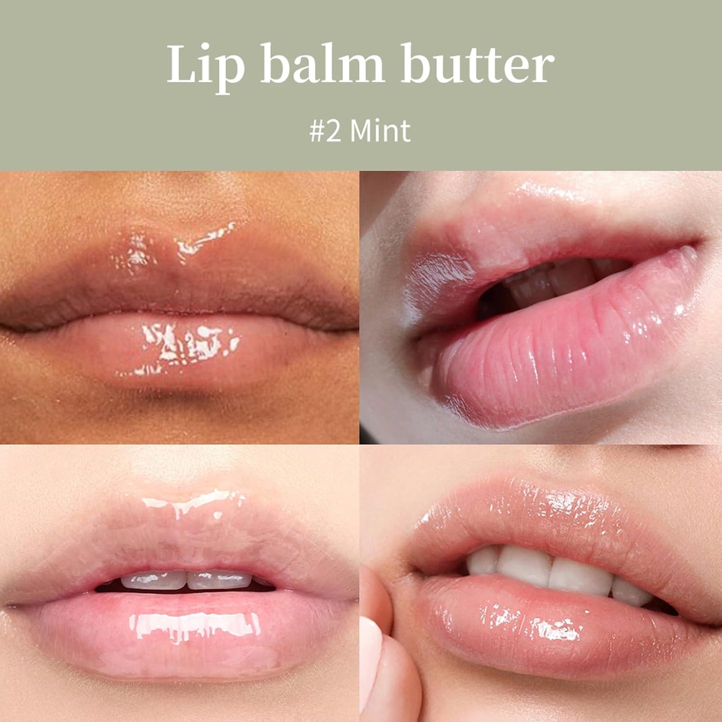 Summer Special Lip Butter Balm - Ultra-Hydrating, Nourishing Lip Care with Natural Ingredients, Shea Butter & Olive Butter, Soothes & Softens Dry Lips (#2 Mint, 0.5 Fl Oz (Pack of 1))