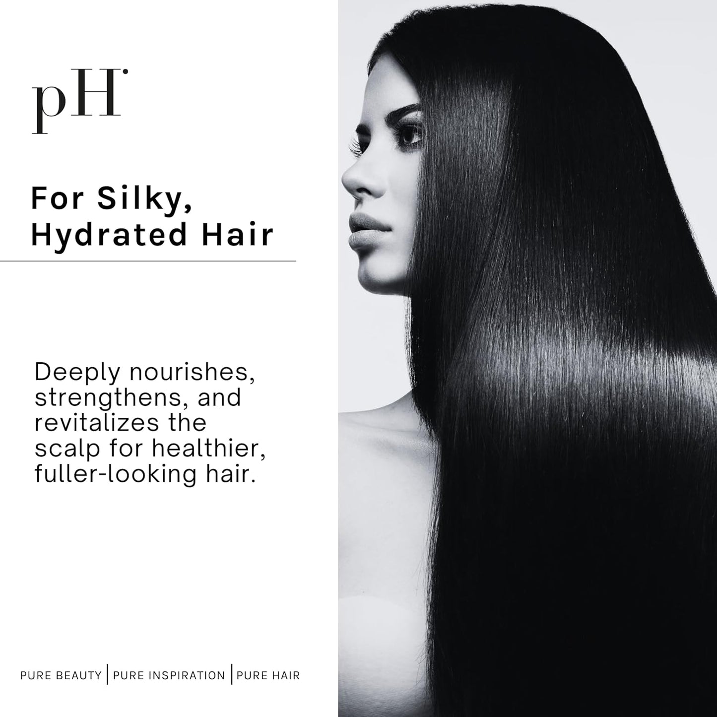 pH PURE HAIR Rejuvenating Hair Growth Shampoo for Thinning & Loss Treatment - Natural Sulfate-Free Shampoo Formula with Licorice & Orange Blossom Extracts - 8.45 oz