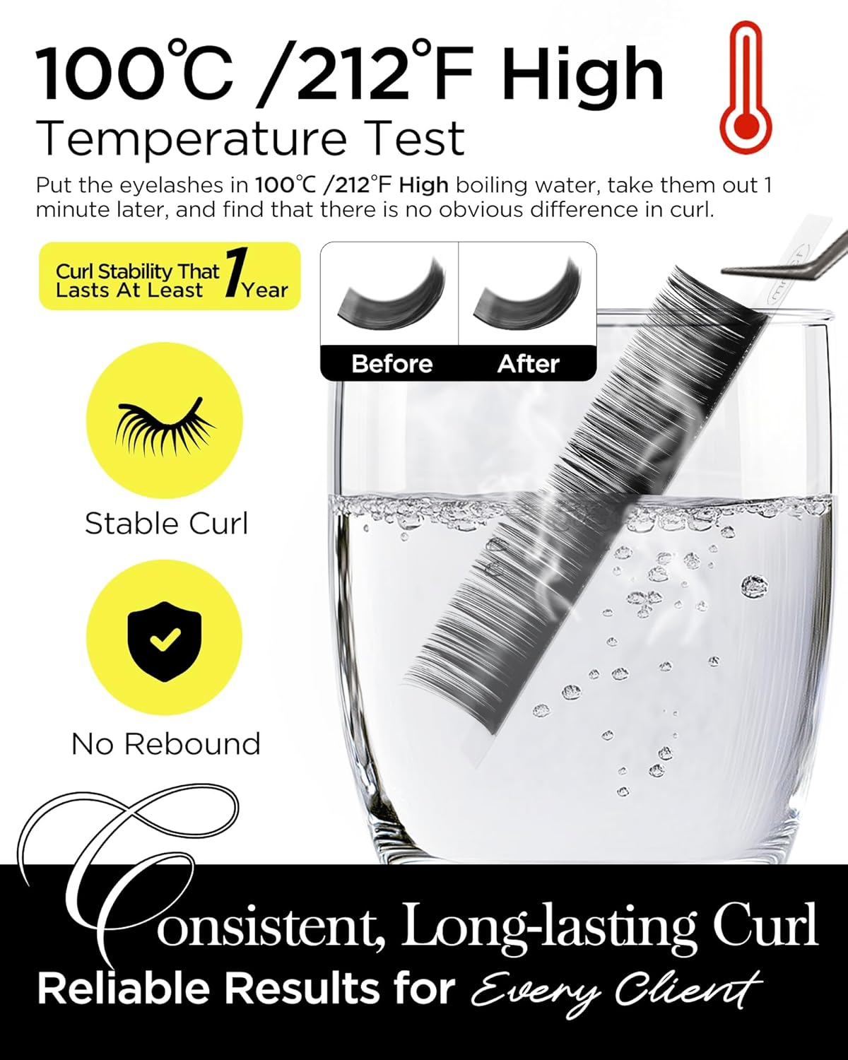 BEYELIAN Eyelash Extension 0.05 C Curl 10mm Natural Matte Black Tray Easy Fan Lash Extensions Volume Lashes Classic Professional Salon Use (0.05 C 10mm)