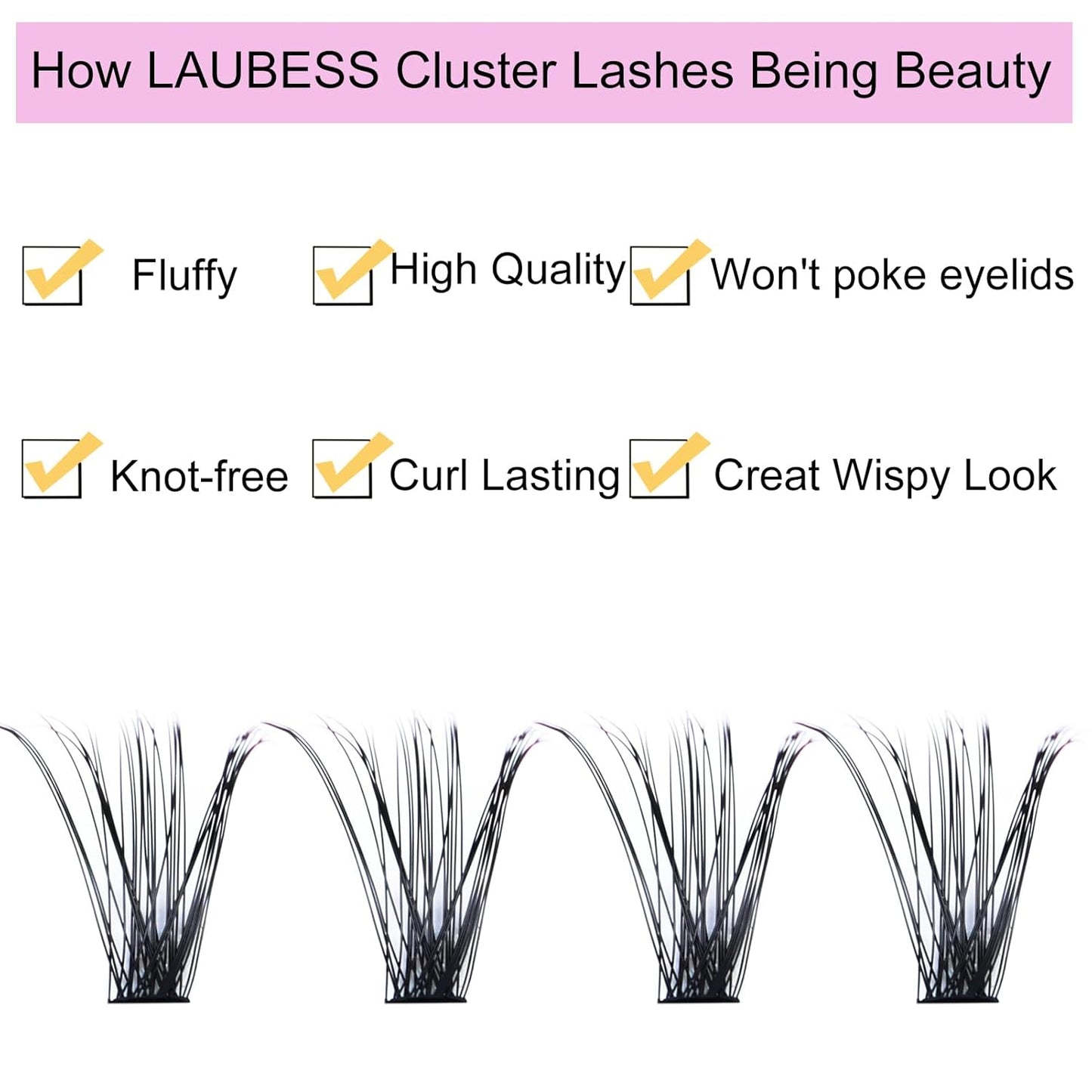 Cluster Lashes 240pcs 40D DIY Eyelash Extension D Curl Long Individual Lashes Mixed Tray Faux Mink Lash Clusters Extensions 0.07 0.10 Black (40D-0.07D-9-16mm)
