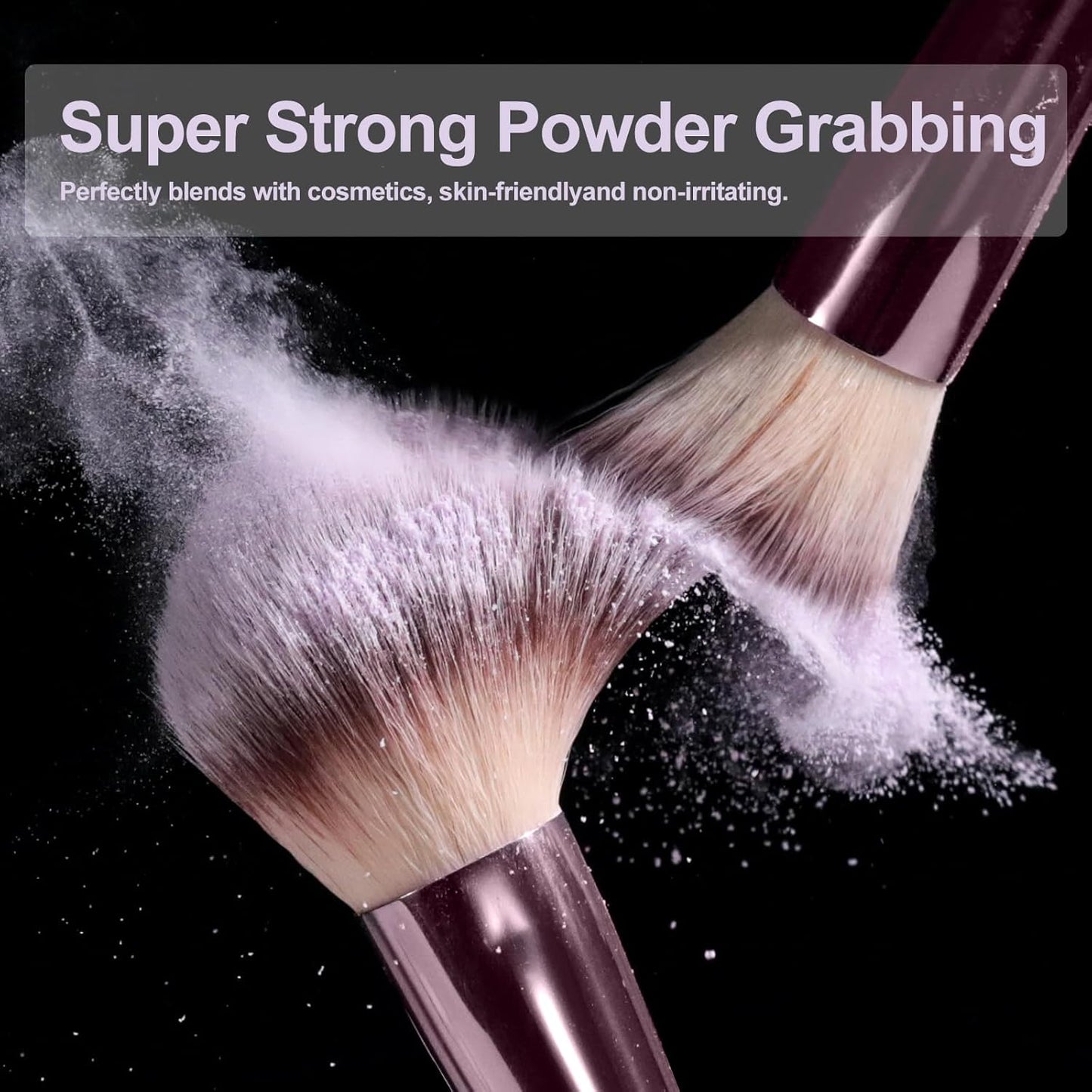 Oneleaf Travel Makeup Brush Set Foundation Powder Concealers Eye Shadows Makeup Set with LED light Mirror 14 Pcs Mini Makeup Brushes (Bamboo)