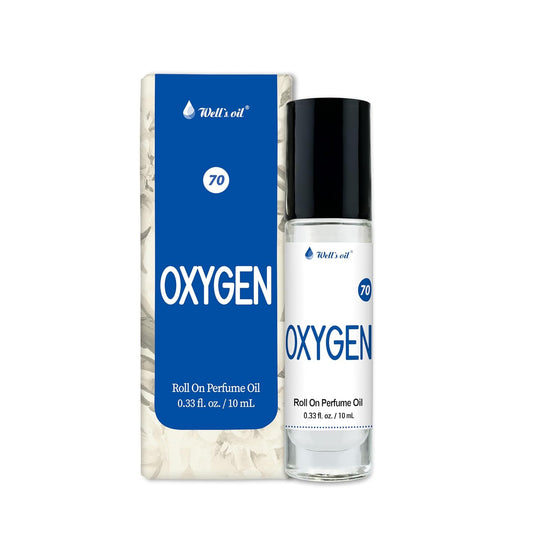 Well's Oil Roll-On Perfume Oil (Oxygen) | Fresh Spicy & Musky Notes | Long-Lasting | Paraben-Free | 0.33 Fl Oz / 10 ml