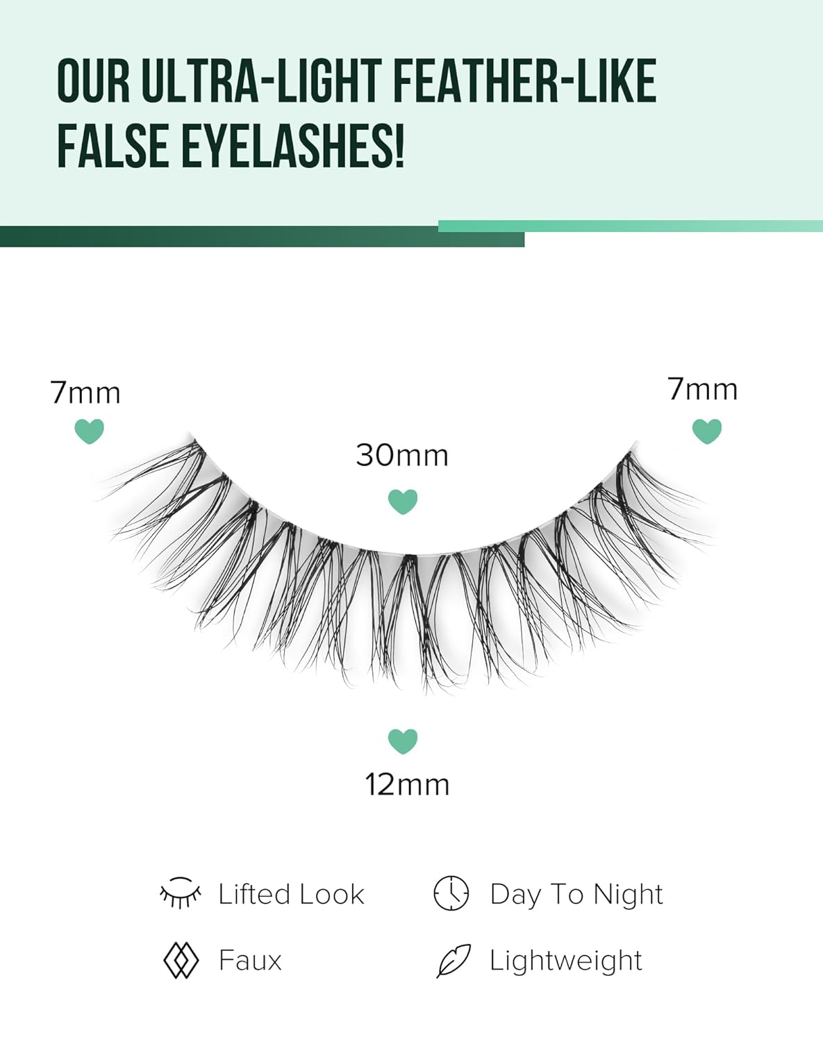 Mink Lashes Wispy False Eyelashes Short Fake Lashes Soft C Curl Eye Lashes Pack Natural Eyelashes Mink Eyelashes Fluffy Strip Lashes 7 Pairs