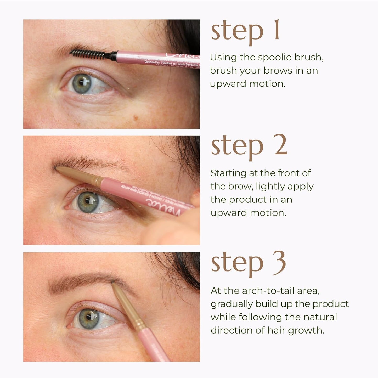 Chella Eyebrow Pencil – Easy-to-Use Brow Definer for Shaping, Filling & Blending – Long-Wear Ebony Eyebrow Pencils for Women with Precise Tip (Ebony)