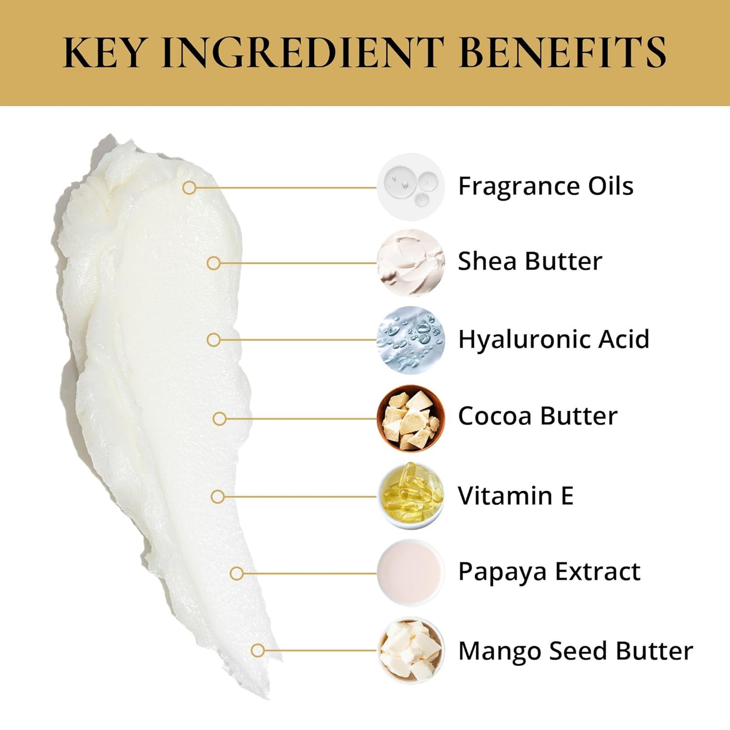 LUXURY LIFE BUTTER - Irresistibly Scented Body Butter with Hyaluronic Acid for Ultimate Moisture. Hydrates for a Non-Greasy Glamorous Glow (Presidential, Intimate Dessert, Tobacco Vanilla 5 oz)