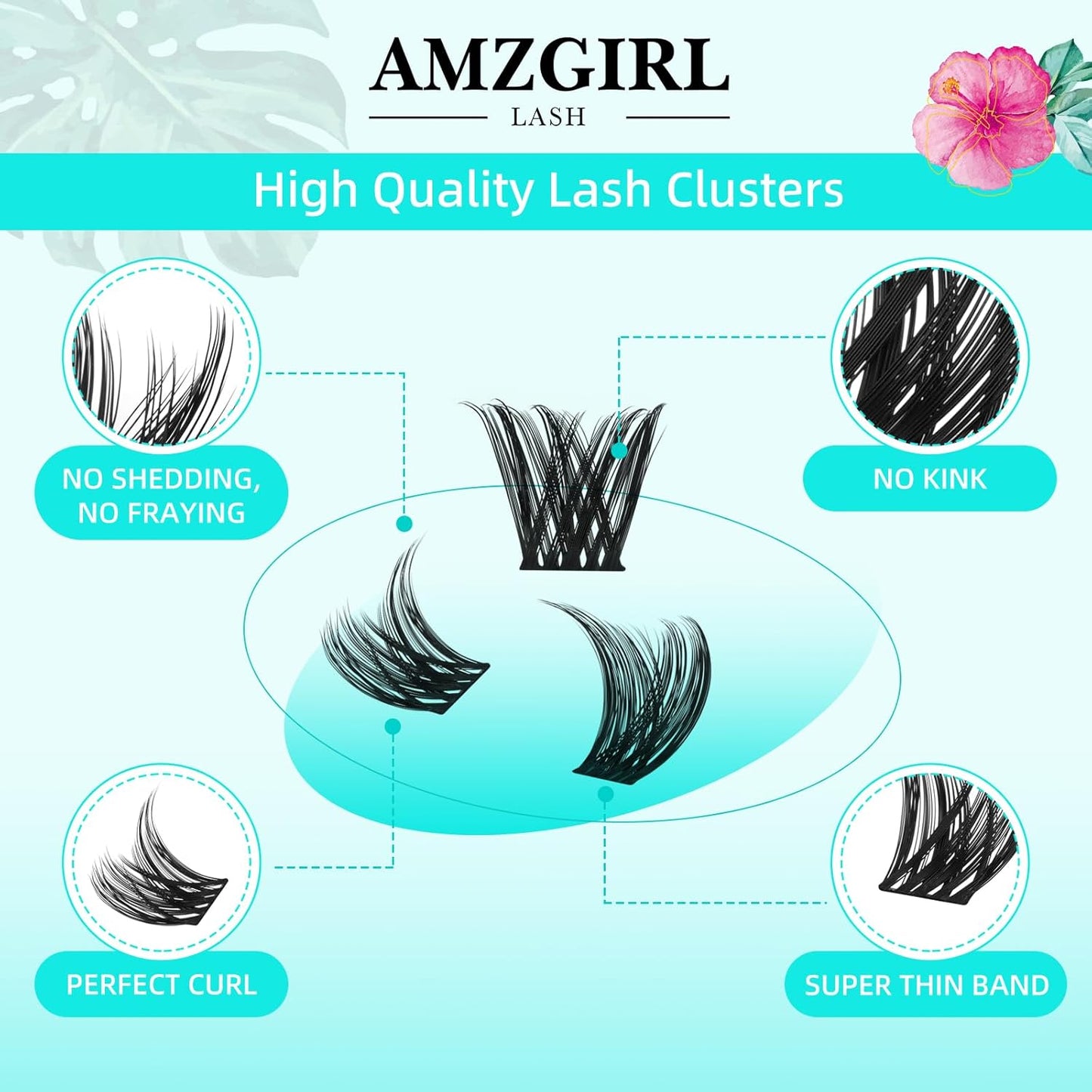 Lash Clusters Wet Look 168Pcs Eyelash Cluster Ultra-Thin Lash Band Eyelashes Extensions Spiky Anime Wide Span Lashes(Tulip,C-18mm)