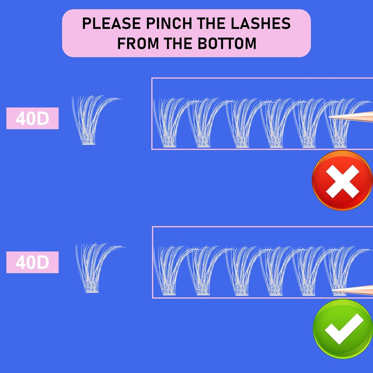 Colored Lash Clusters LAUBESS White Colored Eyelash Clusters Wispy Colored Lash Extensions Colorful Lash Clusters Individual Lashes (White 40D-0.07D-Mix8-16)