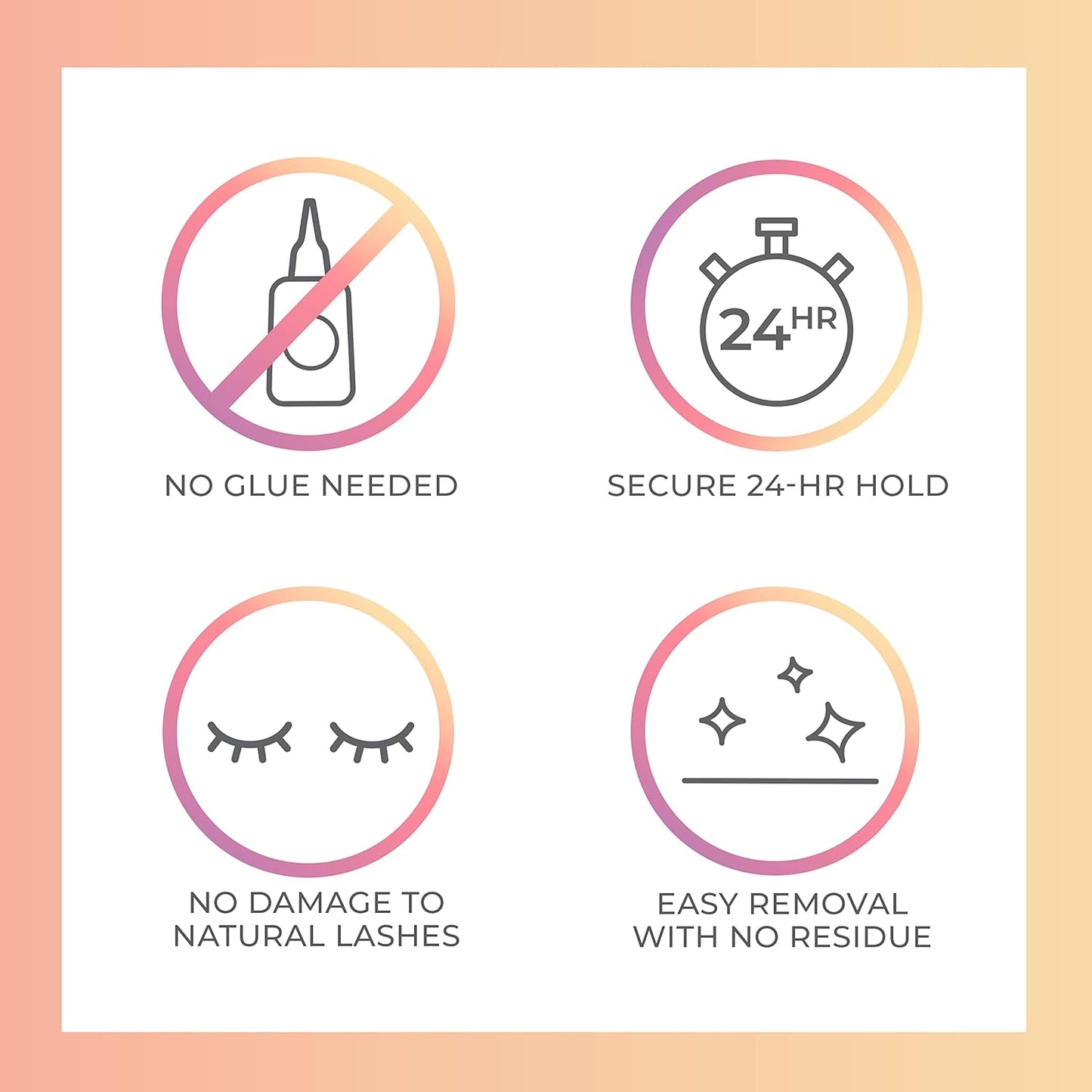 KISS imPRESS Falsies Press On Self Adhesive Eyelashes, 12mm-14mm Glam Volume Press On Lashes, Black, No Glue Needed, Invisible Band, 20 Lash Clusters & Non-Stick Applicator - Spiky