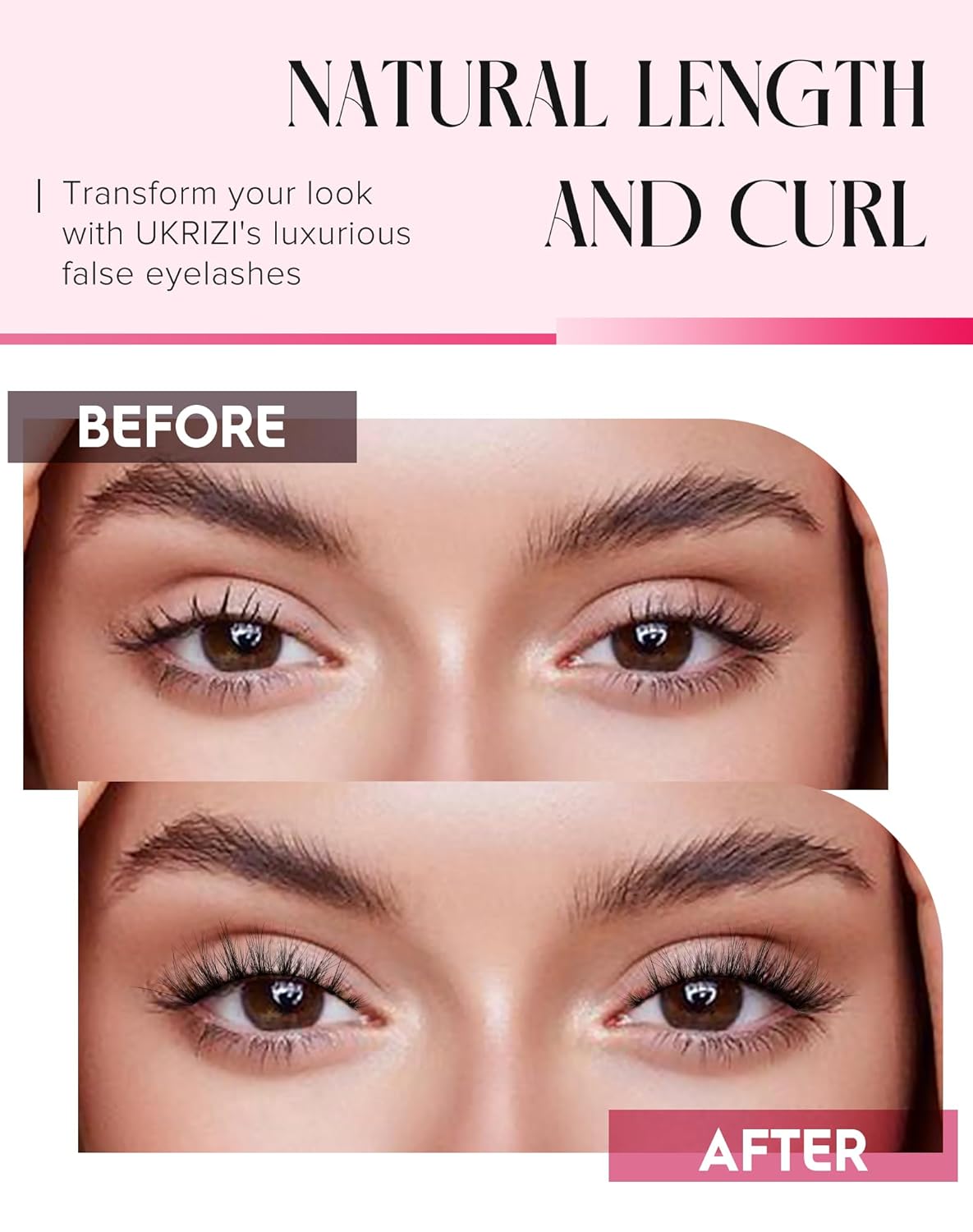 Cat Eye Lashes False Eyelashes Mink Lashes Wispy Eyelashes Natural Look Fake Eyelashes Mink Lashes Fluffy False Lashes UP8