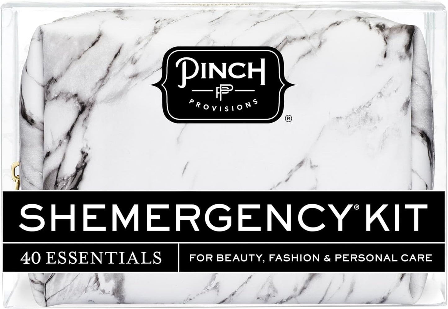 Pinch Provisions Shemergency Kit for Her, 40 Emergency Essential Items, Compact, Multi-Functional Pouch, Gift for Women, Birthday, Bachelorette Parties, and More!