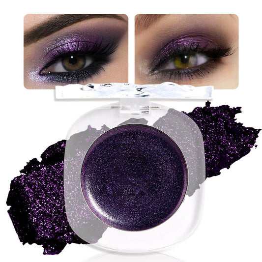 Monochrome Matte Eye Shadow Makeup Palette, Highly Pigmented Dark Purple Eyeshadow Palette, Shimmer Pressed Powder Eyeshadow Makeup,Single Vegan Eye Shadow,Daily Evening Women Girls Eyeshadow Gift 05